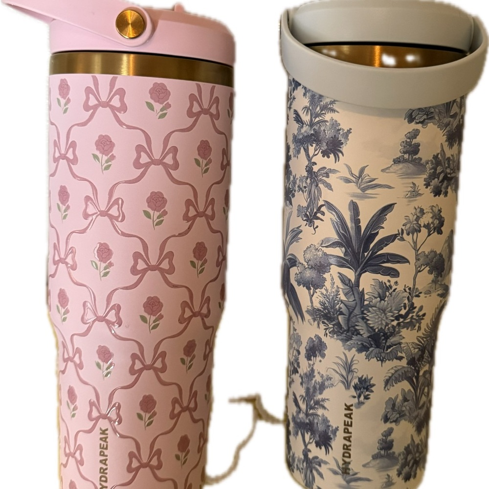 HydraPeak Pink Floral Bow Hydrapeak 32 0z & 2nd bottle..